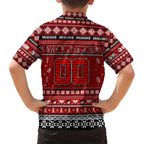 Personalized Dragons Rugby Xmas Family Matching Off Shoulder Short Dress and Hawaiian Shirt Australia NRL Mascot