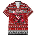 Personalized Dragons Rugby Xmas Hawaiian Shirt Australia NRL Mascot