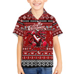 Personalized Dragons Rugby Xmas Hawaiian Shirt Australia NRL Mascot