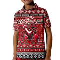 Personalized Dragons Rugby Xmas Kid Polo Shirt Australia NRL Mascot