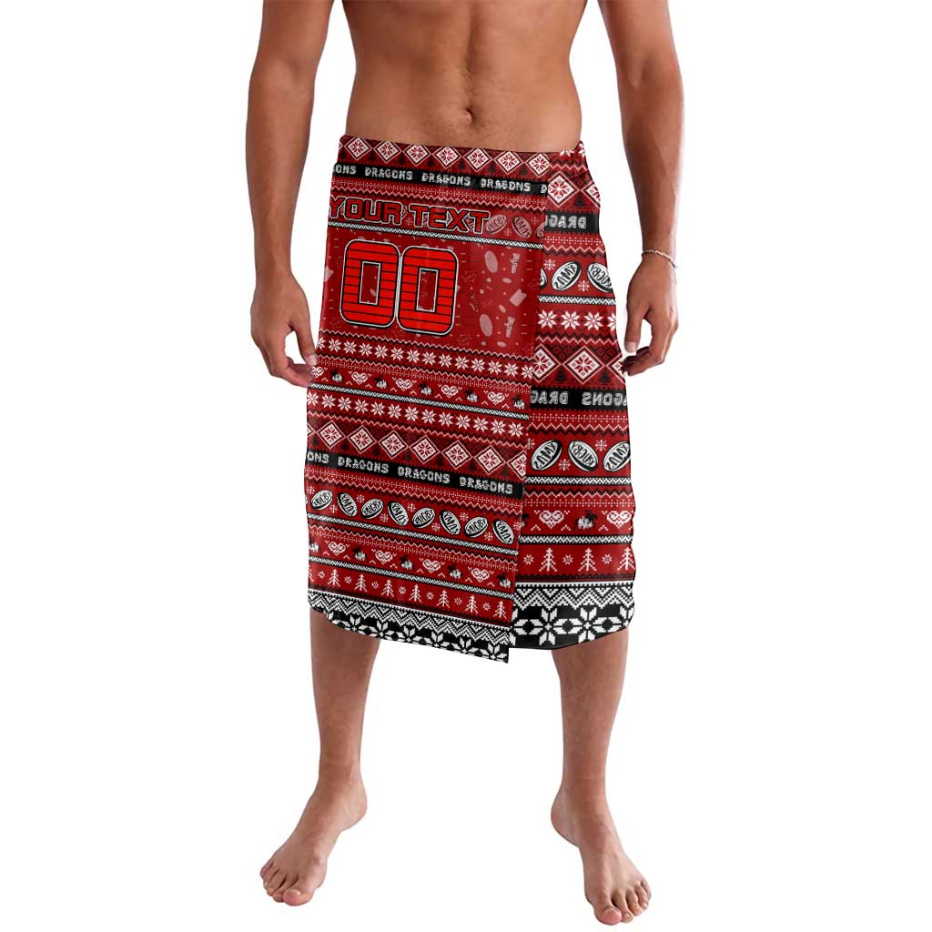 Personalized Dragons Rugby Xmas Lavalava Australia NRL Mascot