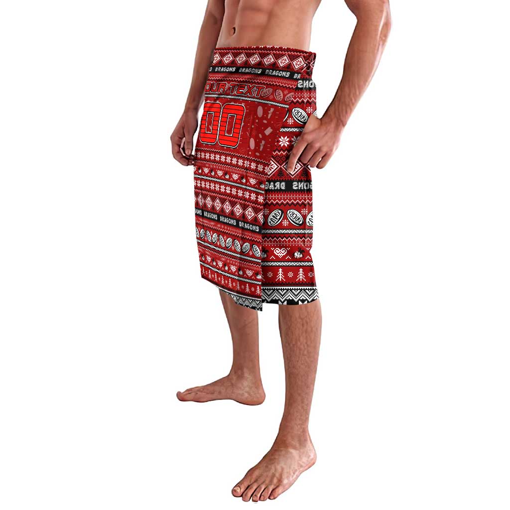 Personalized Dragons Rugby Xmas Lavalava Australia NRL Mascot