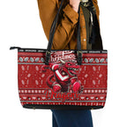 Dragons Rugby Xmas Leather Tote Bag Australia NRL Mascot