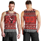 Personalized Dragons Rugby Xmas Men Tank Top Australia NRL Mascot