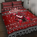 Dragons Rugby Xmas Quilt Bed Set Australia NRL Mascot