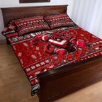 Dragons Rugby Xmas Quilt Bed Set Australia NRL Mascot