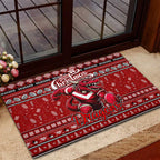 Dragons Rugby Xmas Rubber Doormat Australia NRL Mascot