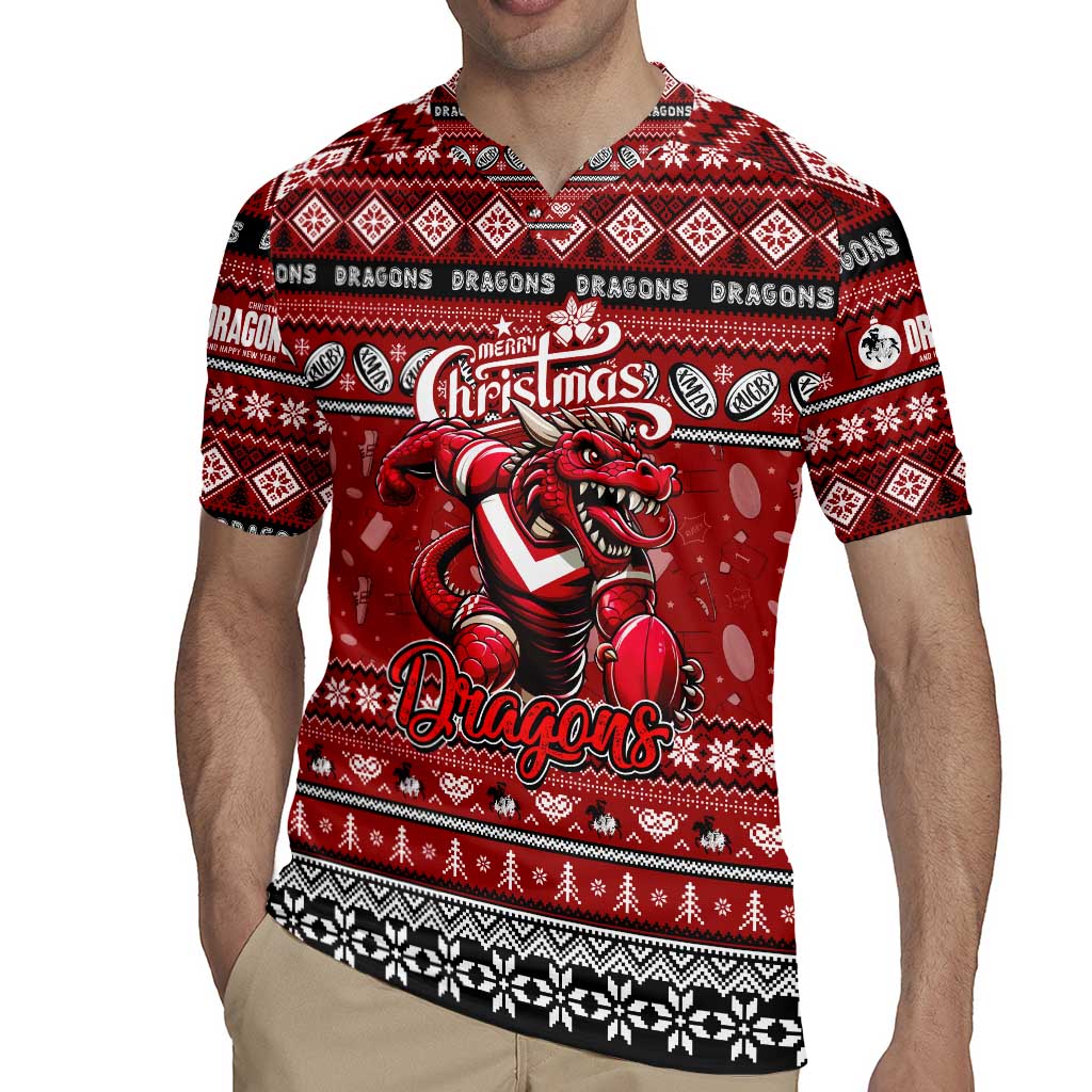 Personalized Dragons Rugby Xmas Rugby Jersey Australia NRL Mascot