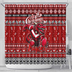Dragons Rugby Xmas Shower Curtain Australia NRL Mascot
