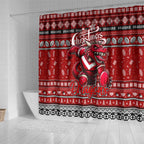 Dragons Rugby Xmas Shower Curtain Australia NRL Mascot