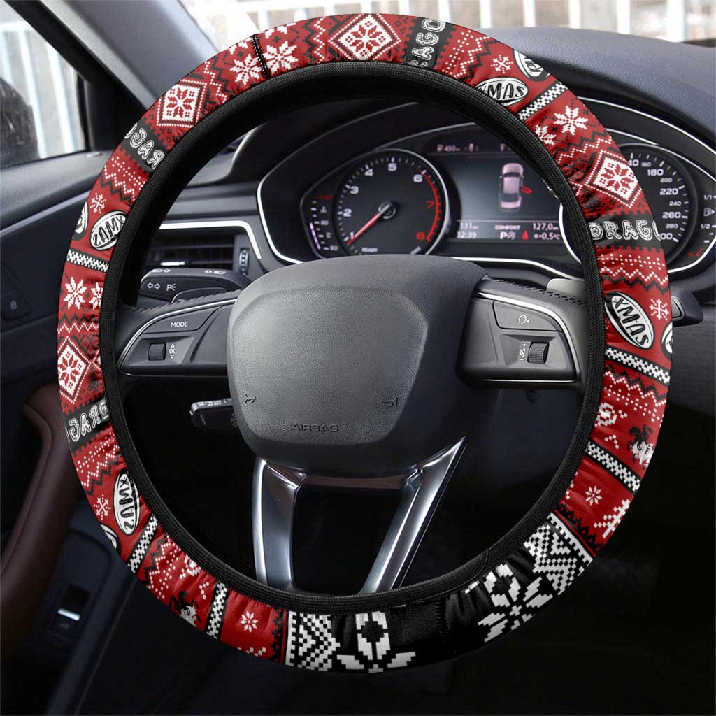 Dragons Rugby Xmas Steering Wheel Cover Australia NRL Mascot