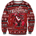 Personalized Dragons Rugby Xmas Sweatshirt Australia NRL Mascot