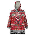 Personalized Dragons Rugby Xmas Wearable Blanket Hoodie Australia NRL Mascot