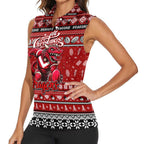 Personalized Dragons Rugby Xmas Women Sleeveless Polo Shirt Australia NRL Mascot