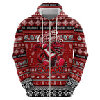 Personalized Dragons Rugby Xmas Zip Hoodie Australia NRL Mascot