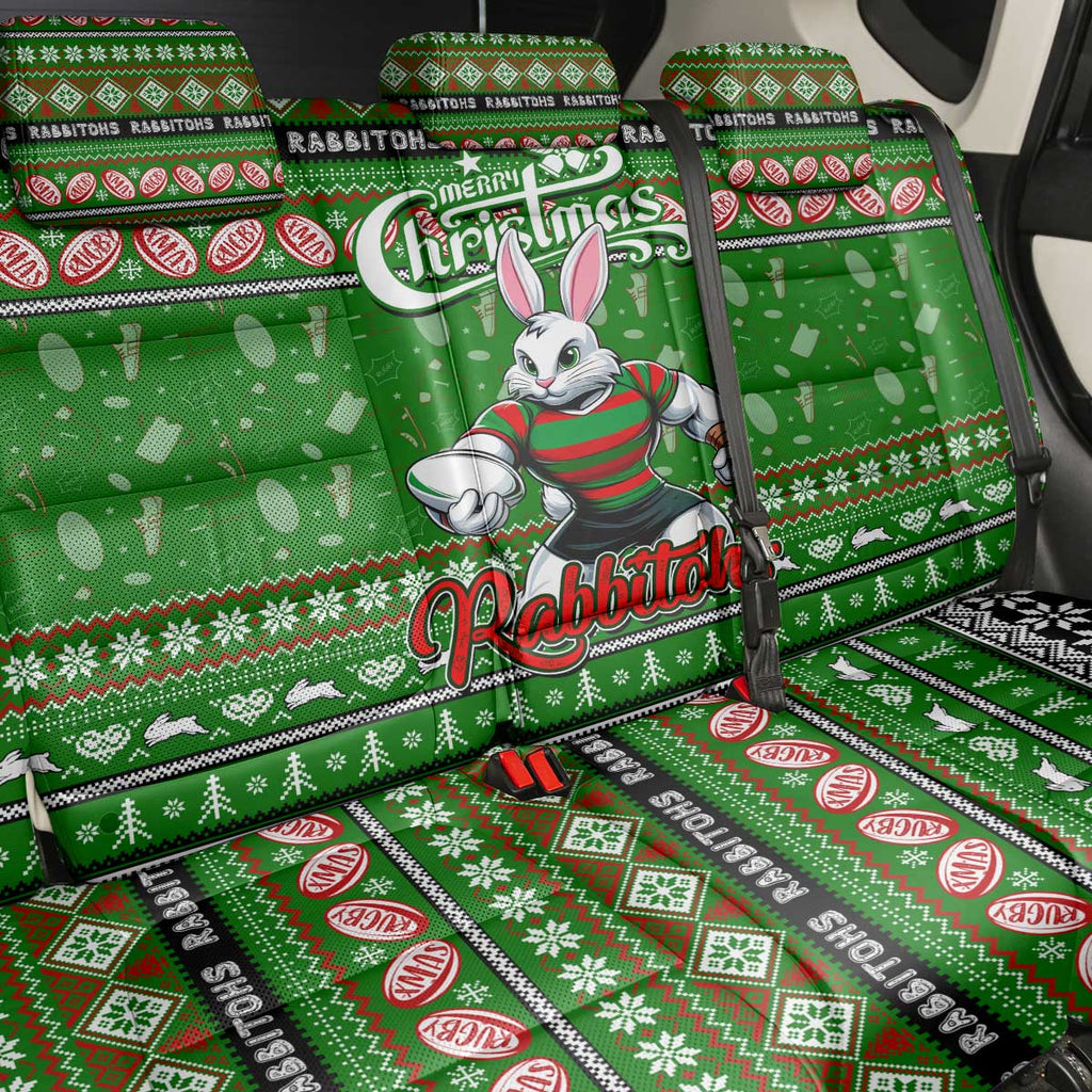 Rabbitohs Rugby Xmas Back Car Seat Cover Australia NRL Mascot