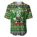 Personalized Rabbitohs Rugby Xmas Baseball Jersey Australia NRL Mascot