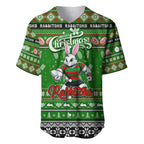 Personalized Rabbitohs Rugby Xmas Baseball Jersey Australia NRL Mascot