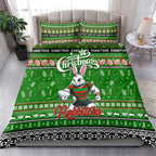 Rabbitohs Rugby Xmas Bedding Set Australia NRL Mascot