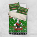 Rabbitohs Rugby Xmas Bedding Set Australia NRL Mascot