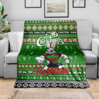 Rabbitohs Rugby Xmas Blanket Australia NRL Mascot