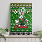 Rabbitohs Rugby Xmas Canvas Wall Art Australia NRL Mascot