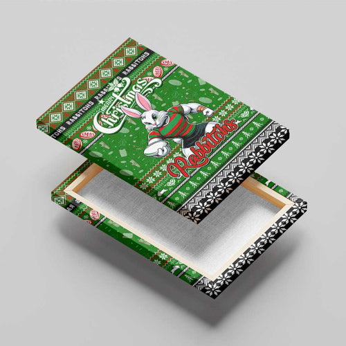 Rabbitohs Rugby Xmas Canvas Wall Art Australia NRL Mascot