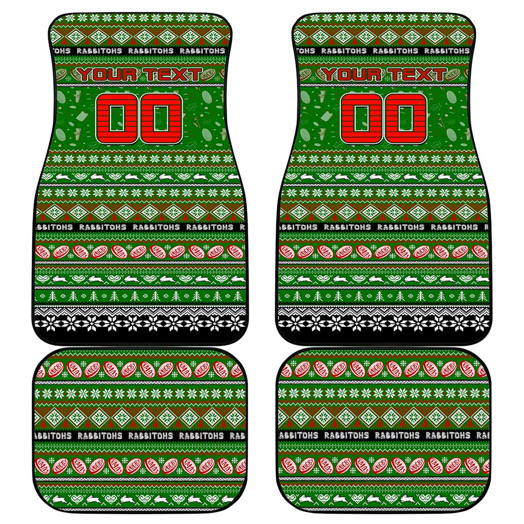 Rabbitohs Rugby Xmas Car Mats Australia NRL Mascot