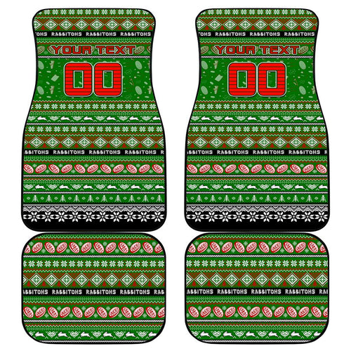 Rabbitohs Rugby Xmas Car Mats Australia NRL Mascot