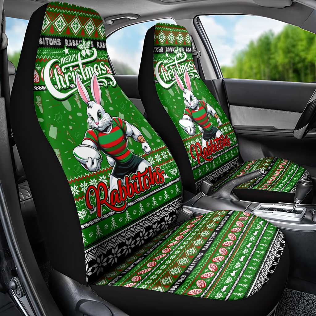 Rabbitohs Rugby Xmas Car Seat Cover Australia NRL Mascot
