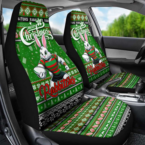 Rabbitohs Rugby Xmas Car Seat Cover Australia NRL Mascot