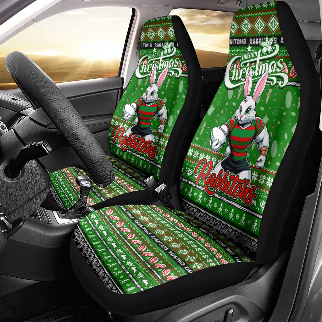 Rabbitohs Rugby Xmas Car Seat Cover Australia NRL Mascot