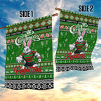 Rabbitohs Rugby Xmas Garden Flag Australia NRL Mascot