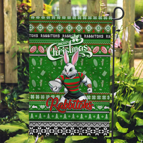 Rabbitohs Rugby Xmas Garden Flag Australia NRL Mascot