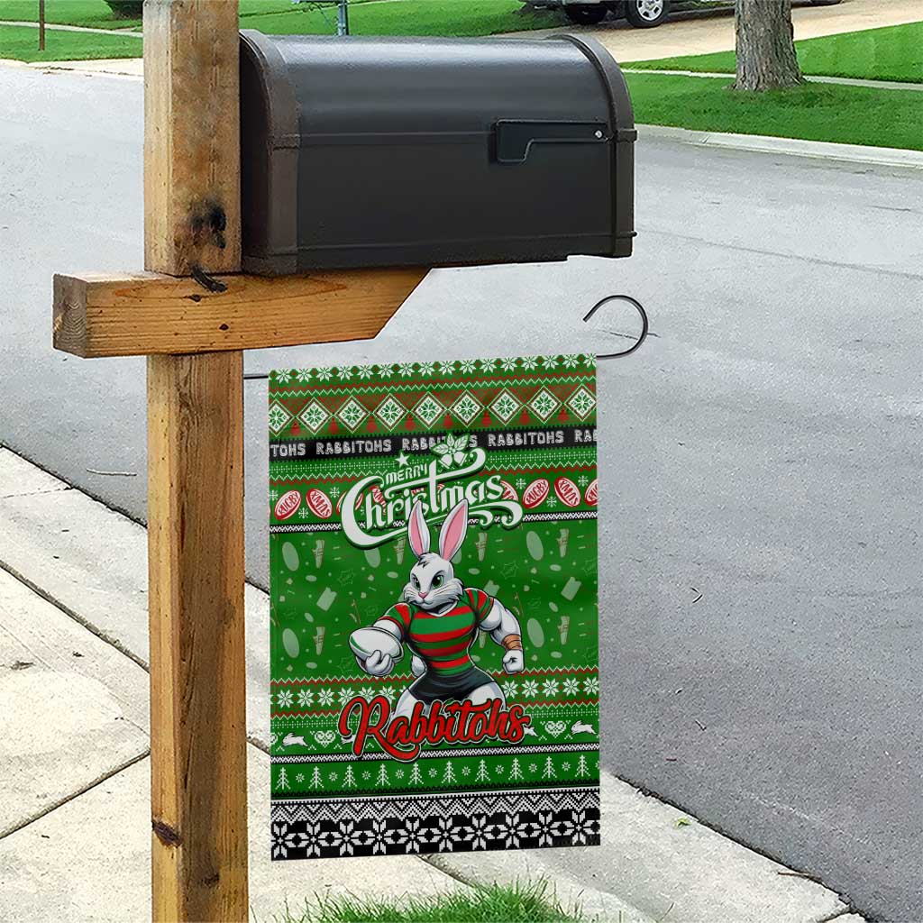 Rabbitohs Rugby Xmas Garden Flag Australia NRL Mascot