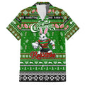 Personalized Rabbitohs Rugby Xmas Hawaiian Shirt Australia NRL Mascot