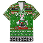 Personalized Rabbitohs Rugby Xmas Hawaiian Shirt Australia NRL Mascot