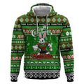 Personalized Rabbitohs Rugby Xmas Hoodie Australia NRL Mascot