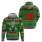 Personalized Rabbitohs Rugby Xmas Hoodie Australia NRL Mascot