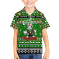 Personalized Rabbitohs Rugby Xmas Kid Hawaiian Shirt Australia NRL Mascot
