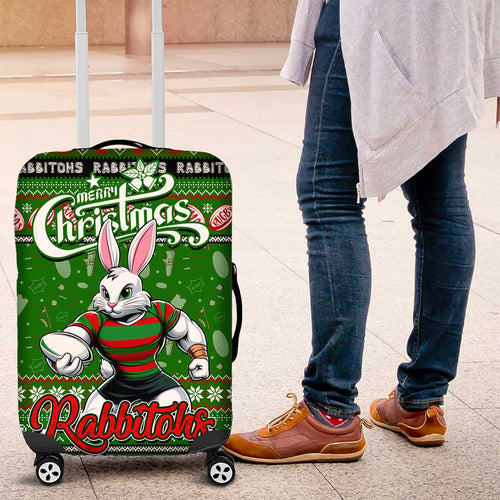 Rabbitohs Rugby Xmas Luggage Cover Australia NRL Mascot