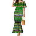 Personalized Rabbitohs Rugby Xmas Mermaid Dress Australia NRL Mascot