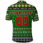 Personalized Rabbitohs Rugby Xmas Polo Shirt Australia NRL Mascot