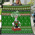 Rabbitohs Rugby Xmas Quilt Australia NRL Mascot