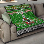 Rabbitohs Rugby Xmas Quilt Australia NRL Mascot
