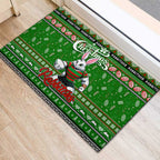 Rabbitohs Rugby Xmas Rubber Doormat Australia NRL Mascot