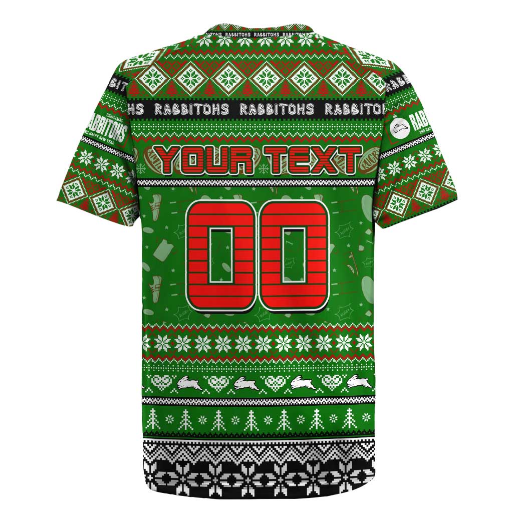 Personalized Rabbitohs Rugby Xmas Rugby Jersey Australia NRL Mascot
