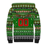 Personalized Rabbitohs Rugby Xmas Sherpa Hoodie Australia NRL Mascot