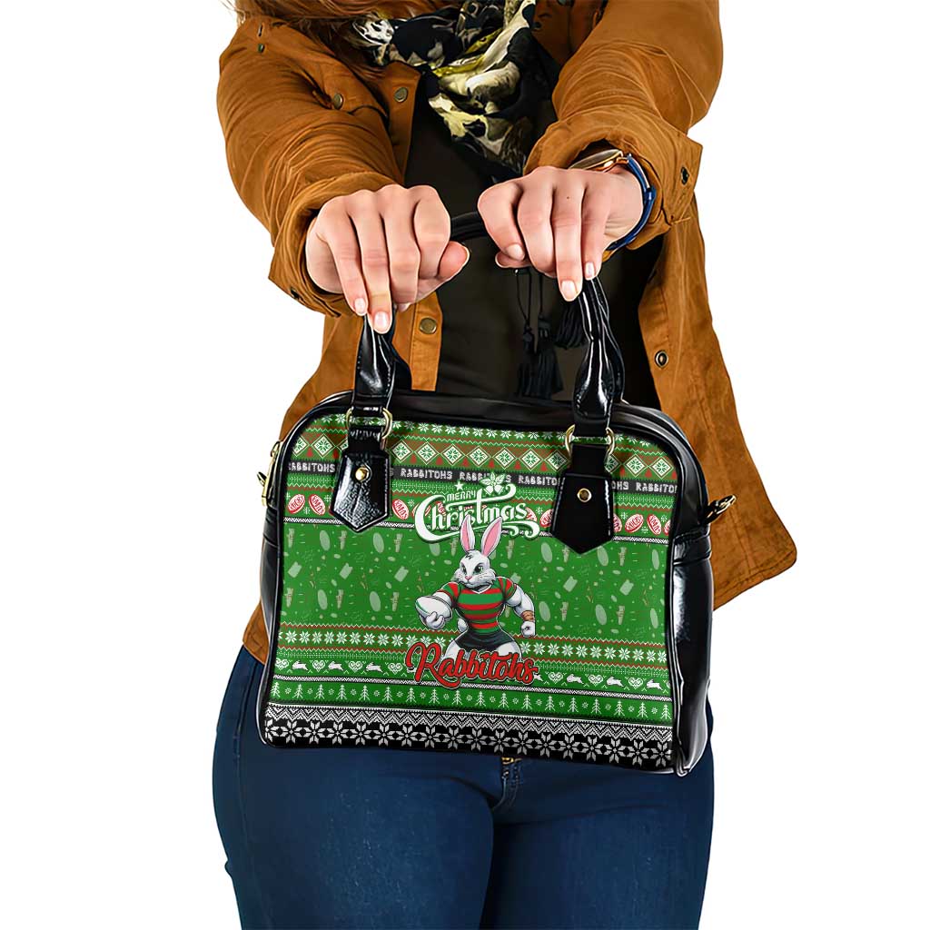 Rabbitohs Rugby Xmas Shoulder Handbag Australia NRL Mascot