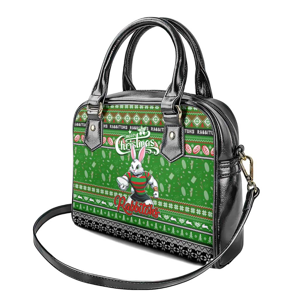Rabbitohs Rugby Xmas Shoulder Handbag Australia NRL Mascot